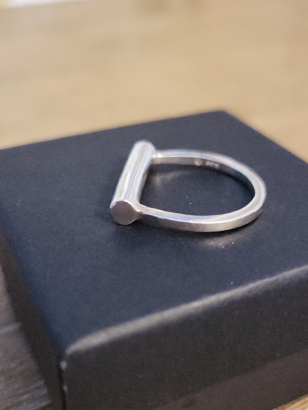 Sterling Silver Minimalist Bar Ring
